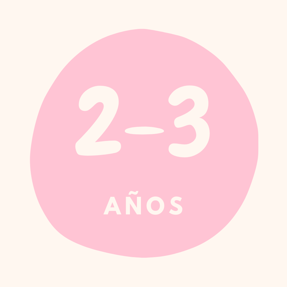 De 2 a 3 años
