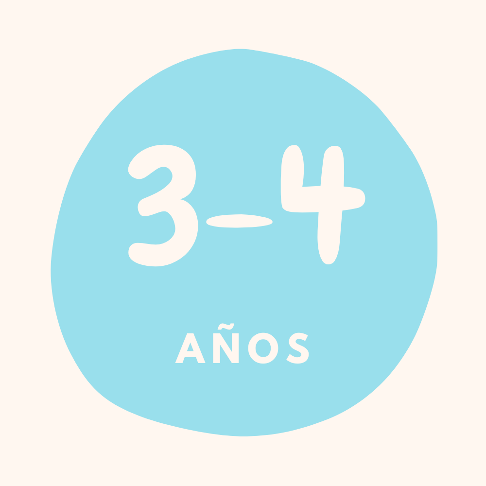 De 3 a 4 años