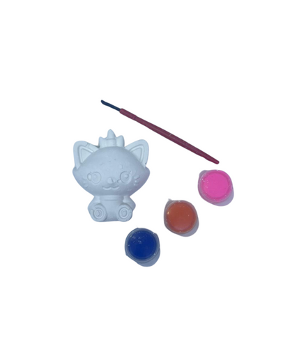 Set de Pinturas con Figura de Yeso