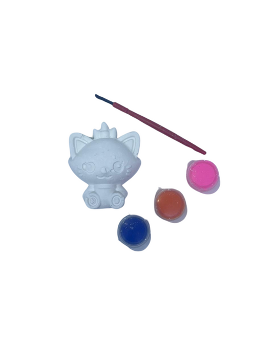 Set de Pinturas con Figura de Yeso