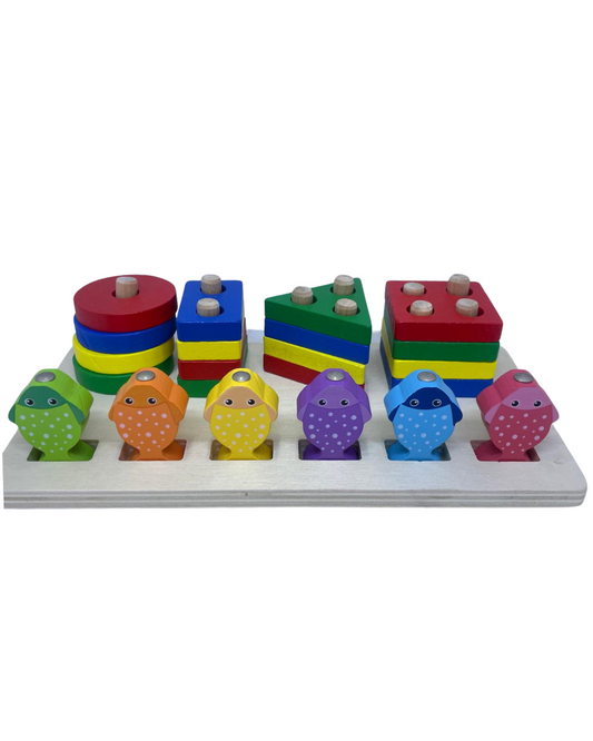 Set de Torres y Peces de Madera
